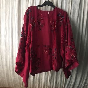 Embroidered Free People Kimono